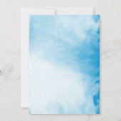 Oh Boy Waterverf onder het Zee Baby shower Kaart (Achterkant)