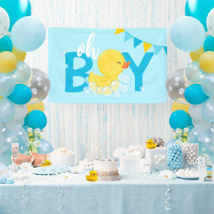 Oh Boy Waterverf Rubber Duck Baby shower Spandoek