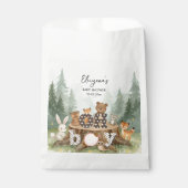 Oh Boy Waterverf Woodland Animals Baby shower Bedankzakje (Voorkant)