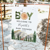 Oh Boy Waterverf Woodland Deer Welkom Poster