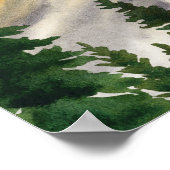 Oh Boy Waterverf Woodland Deer Welkom Poster (Hoek)