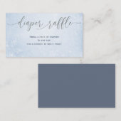 Oh Boy Winter Boy Baby shower Luier Raffle Kaarten (Voorkant / Achterkant)