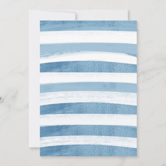 Oh Boy Winter Thema Baby shower Kaart (Achterkant)