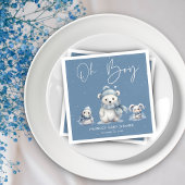 Oh Boy Winter | Woodland Baby shower bewerkbaar Servet