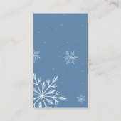 Oh Boy Winter | Woodland Baby shower luierkrabbel Informatiekaartje (Achterkant)