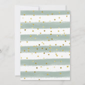 Oh Boy Woodland Animal Baby shower Invitation Kaart (Achterkant)