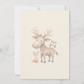 Oh boy! Woodland Animals Waterfall Baby shower Kaart (Achterkant)