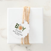 Oh Boy Woodland Baby shower Dank je Bedankjes Labels (In situ)