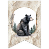 Oh Boy Woodland Bear Adventure Welcome Baby Banner (Tweede vlag)