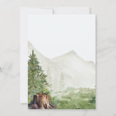 Oh Boy Woodland Beer Baby shower Kaart (Achterkant)