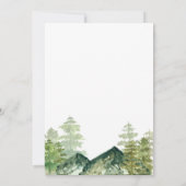 Oh Boy Woodland Beer Baby shower Kaart (Achterkant)