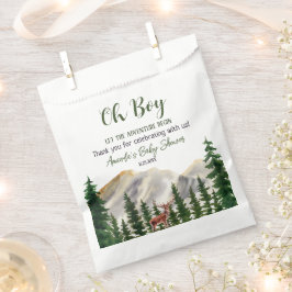Oh Boy Woodland Deer Baby shower Bedankzakje