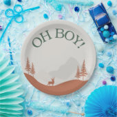 Oh Boy Woodland Mountain baby shower bord (Feest)
