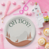 Oh Boy Woodland Mountain baby shower bord (Feest)