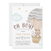 Oh Boy Woodland Teddy Bear Baby shower