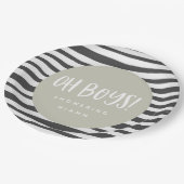 Oh boys, twin baby shower party servetten papieren bordje (Gekanteld)