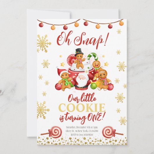 Oh breek ons kleine koekje Birthday Kaart (Voorkant)