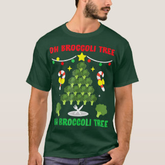 Oh Broccoli boom Funny Vegetarian Vegan Kerstmis T-shirt