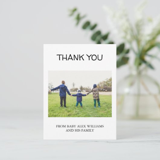 OH BROEDER! IS ER NOG EEN?! Baby Foto Geboorte Briefkaart (Staand voorkant)