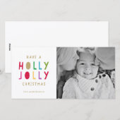 Oh By Golly | Holiday Photo Cards Feestdagenkaart (Voorkant / Achterkant)