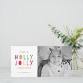 Oh By Golly | Holiday Photo Cards Feestdagenkaart (Staand voorkant)