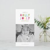 Oh By Golly | Kerst Fotokaarten Feestdagenkaart (Staand voorkant)