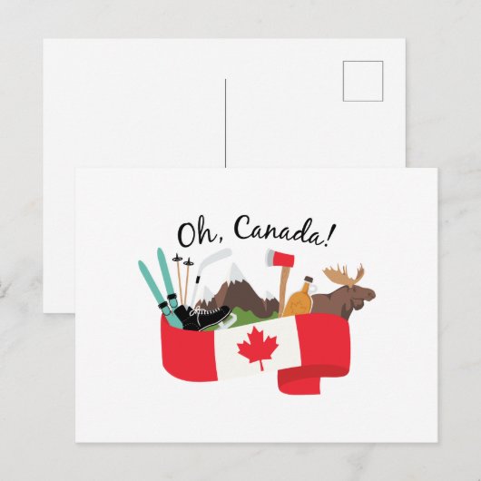 Oh Canada Briefkaart (Voorkant / Achterkant)