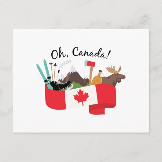 Oh Canada Briefkaart (Voorkant)