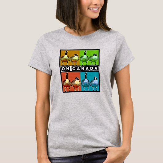 Oh Canada - Canadese ganzen T-shirt (Voorkant)