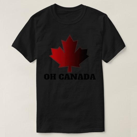 Oh Canada Canadian Pride Maple Leaf National Day ( T-shirt (Design voorkant)