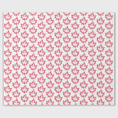 Oh Canada! Dag Big Red Canadian Maple Leaf Cadeaupapier (Vlak)