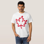 Oh Canada! Dag Big Red Canadian Maple Leaf T-shirt (Voorkant volledig)
