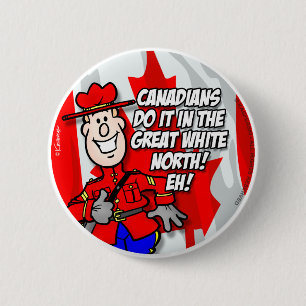 Oh Canada EH! Ronde Button 5,7 Cm