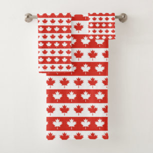 Oh Canada   Elegant rood esdoornblad Bad Handdoek