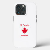 Oh Canada | Elegant rood esdoornblad Case-Mate iPhone Case (Achterkant)