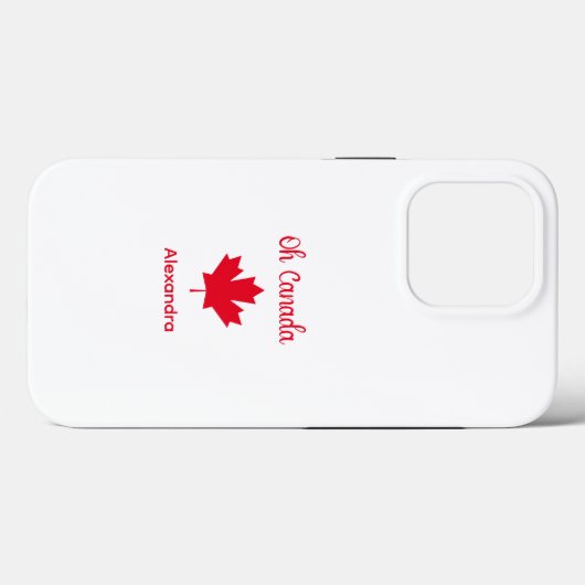 Oh Canada | Elegant rood esdoornblad Case-Mate iPhone Case (Achterkant (horizontaal))