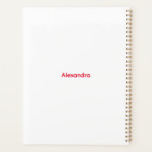 Oh Canada | Elegant rood esdoornblad Planner (Achterkant)