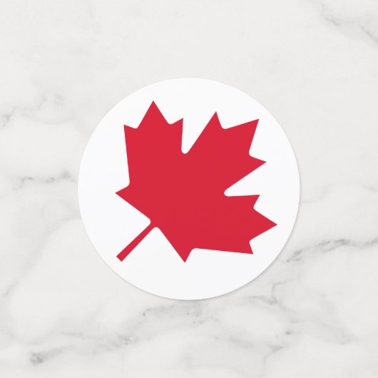 Oh Canada! Maple Leaf Trots en gratis Confetti (Kleine voorkant)