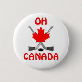 Oh Canada Ronde Button 5,7 Cm (Voorkant)