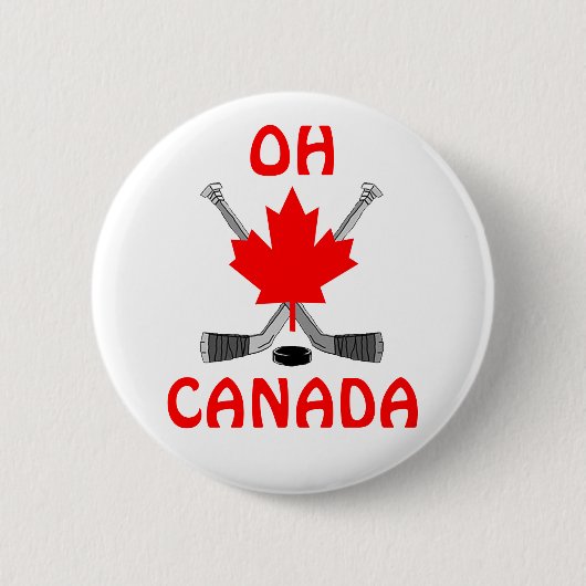 Oh Canada Ronde Button 5,7 Cm (Voorkant)