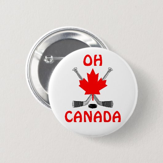 Oh Canada Ronde Button 5,7 Cm (Voorkant /achterkant)