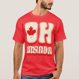 Oh Canada  stijl typografie T-shirt