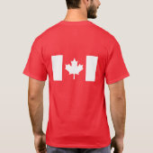 Oh Canada T-shirt in rood (Achterkant)