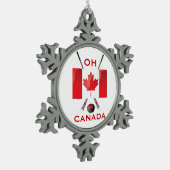 OH CANADA TIN SNEEUWVLOK ORNAMENT (Links)