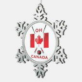 OH CANADA TIN SNEEUWVLOK ORNAMENT (Rechts)