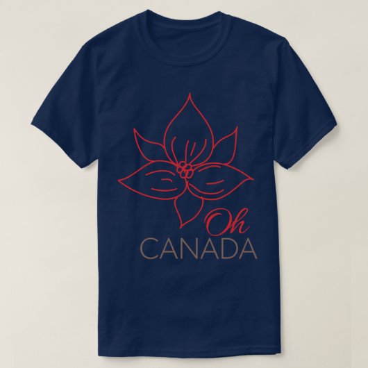 Oh Canada Trillium T-shirt (Design voorkant)