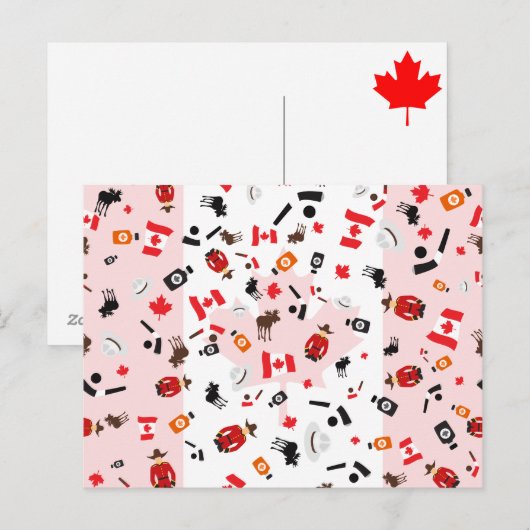 Oh Canada - wat Canada beroemd is om Briefkaart (Voorkant / Achterkant)