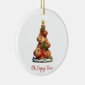 Oh Capy Boom Capybara Kerstboom Stack Keramisch Ornament (Rechts)
