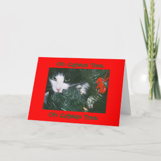 Oh Catmas de Kaart van de boom