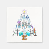 Oh Chemie, Oh Chemist Tree Kerstmis Servet (Voorkant)